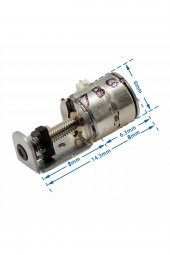 Micro Step Motor Slider Mini Micro İki Fazlı Dört Telli Minyatür Kayar Vidalı Step Motor - 2