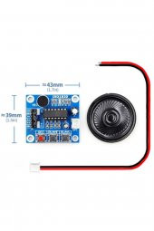 ISD1820 Ses Kayıt Modülü Ses Çalma Modülü 8Ohm 0.5W Hoparlör - 2