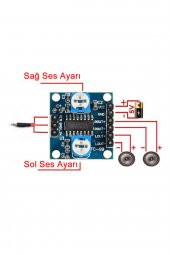 PAM8406 Modül 2 x 5W Sterio Ses Yükseltici Amfi Class D Amfilikat - 2