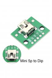 Mini Usb To Dip Çevirici Pcb Usb Haberleşme Deney Prototip 5V Usb - 5