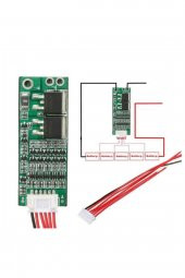 5S 15A BMS Lityum Li-ion Batarya Koruma Kartı 5x 18650 Pil Lipo - 3