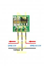 0.8V to 3.3V Voltaj Yükseltici Modül  Mini Step Up Boost Maksimum 500mA 150khz 85 Verim - 2