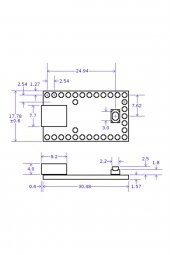 Teensy 2.0 ATmega32u4 Kit Microchip Atmel Geliştirme Kartı Arduin - 8