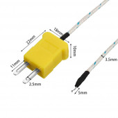 K-type TP-01 Thermocouple Sıcaklık Isı Sensör  1 Metre Prob Rtd Isıtıcı Fırın Kazan Termostat - 8