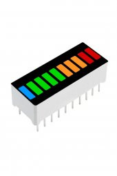 4 Renk Bar Led 10 Segment Akü Batarya Kapasite Doluluk Göstergesi - 1