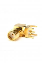 SMA PCB Tip Soket 90 Derece SMA-KWE GSM GPS GPRS RF Anten Soketi - 4
