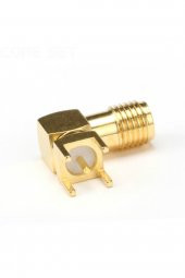 SMA PCB Tip Soket 90 Derece SMA-KWE GSM GPS GPRS RF Anten Soketi - 5