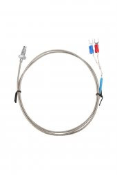 K Tip Thermocouple Sıcaklık Isı Sensörü 1 Metre 0C / 800C  Paslanmaz Çelik M6 Dişli Prob K Tip - 4