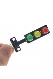 Trafik Işık Led Modülü 5V Ortak Katot 8mm Led Kırmızı Sarı Yeşil - 5