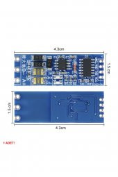 UART TTL to RS485 Modül Otomatik Yön Kontrol AFC  Endüstriyel Tip Com Seri Port Sinyal Çevirici - 7