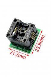 150 Mil ve 200 Mil Smd Soic8 Sop8 SO8 to Dip8 Yaylı Soket Adaptör Eeprom Flash Programlayıcı Entegre - 4