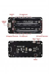 2x 18650 Pil Şarj Kartı V8 Battery Shield Lityum Li-on Powerbank - 8
