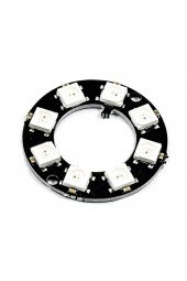 8 Bit NeoPixel Halka Ring WS2812B 5050 Rgb Led Modül 5050 Adreslenebilir Lamba Kart Full Color Ekran - 7