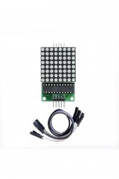 MAX7219 Nokta Led Matris Modül  Dot Matrix 5V Ortak Katot 8x8 64 Nokta Led Ekran Saat - 6