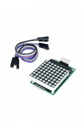 MAX7219 Nokta Led Matris Modül  Dot Matrix 5V Ortak Katot 8x8 64 Nokta Led Ekran Saat - 7