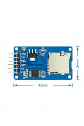 Micro Sd Kart Modülü  Hafıza Kartı TF Kart Microsd Bellek Memory SPI Okuyucu Mikro Sd 3.3V 5V - 1
