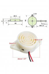 SFM-27 DC 3-24V 90DB Buzzer Aktif Buzzer Yüksek Beep Ses Üreteci  Yüksek Desibel Alarm Uyarıcı Acil - 8