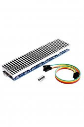 MAX7219 4 Adet 8x8 64 Nokta Led Matrix Modül  Dot Matrix 5V Ortak Katot Led Ekran Saat - 3