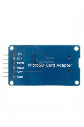 Micro Sd Kart Modülü  Hafıza Kartı TF Kart Microsd Bellek Memory SPI Okuyucu Mikro Sd 3.3V 5V - 6
