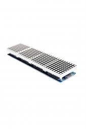 MAX7219 4 Adet 8x8 64 Nokta Led Matrix Modül  Dot Matrix 5V Ortak Katot Led Ekran Saat - 4
