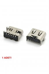 Type-C Usb Soket 6 Pin Smd USB 3.1 Cep Telefonu Elektronik Cihaz Usb Port Konnektör Şarj Soketi Dişi - 7