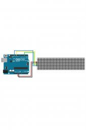 MAX7219 4 Adet 8x8 64 Nokta Led Matrix Modül  Dot Matrix 5V Ortak Katot Led Ekran Saat - 8