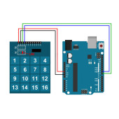 TTP229 16 Buton Dokunmatik Sensör Modülü Kapasitif Dijital Tuş Algılayıcı Anahtar Keypad Keyboard HMI Menü - 8