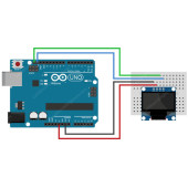 0.96 Inch Mavi Oled Lcd Modül 128x64 Pixel IIC I2C Seri 0.96 Ekran Gösterge SSD1306 3.3V 5V Matrix Display - 7