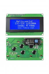 IIC I2C Seri 2004A 4x20 Mavi Karakter LCD Modül  Display Ekran 5V Beyaz Arka ışık 20X4 20 X 4 - 1