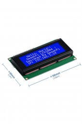 IIC I2C Seri 2004A 4x20 Mavi Karakter LCD Modül  Display Ekran 5V Beyaz Arka ışık 20X4 20 X 4 - 2