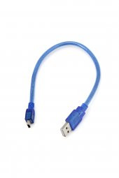 30cm Mini Usb Kablo Mavi 480 Mbps USB 2.0 Hot Swap - 8