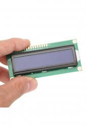 1602A 2x16 Mavi Karakter LCD Modül   Display Ekran 5V Beyaz Arka ışık 16X2 16 X 2 Standart Sol Üst Lcd Gösterge - 3