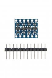 4 Kanal 2 Yönlü Lojik Seviye Dönüştürücü  5V 3.3V Sinyal Uygunlaştırıcı IIC I2C SPI UART - 1