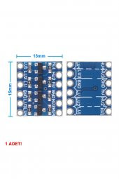 4 Kanal 2 Yönlü Lojik Seviye Dönüştürücü  5V 3.3V Sinyal Uygunlaştırıcı IIC I2C SPI UART - 7