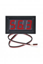 0.56 inch DC 0-100V Digital Kırmızı Voltmetre 3 Telli Panel Tip - 2
