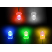 100 Adet 5mm LED Seti Kutulu 5 Renk Elektronik Işık Kaynağı Lamba Gösterge Uyarı Sinyali - 8