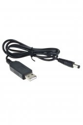5V to 12V Kablolu Voltaj Yükseltici USB 700mA Adaptör Soket Modem - 2