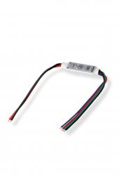 3 Tuşlu RGB Led Dimmer DC 12V 3A  Renk Hız Parlaklık Ayarı Ortak Anot 20 Renk 19 Mod Hafıza 5050 - 6