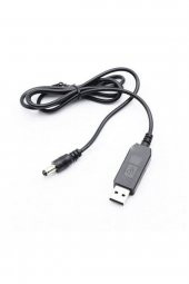 5V to 12V Kablolu Voltaj Yükseltici USB 700mA Adaptör Soket Modem - 8