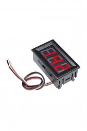 0.56 inch DC 0-30V Dijital Voltmetre Kırmızı  3 Telli 0.56  DC 0-30V Panel Tip Kırmızı Volt Besleme - 2