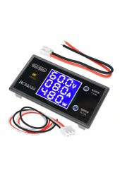 DC 0-100V 10A Digital Voltmetre Ampermetre ve Wattmetre DeekRobot 0-1000W Mavi Lcd - 3