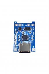 TP4056 Korumalı Lityum Pil Şarj Devresi Type C Usb Batarya - 4