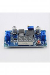 Voltmetreli LM2596 Ayarlanabilir 3A Güç Kaynağı  Voltaj Düşürür - 4