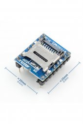 WTV020 Mini Mp3 Wav Player Modülü  Micro Sd 1G TF Kart Ses Müzik Çalma Kartı16 Bit PWM DAC 3W - 1