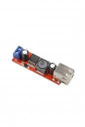 LM2596 Dual USB Power Modül Voltaj Düşürücü Mp3 Mobil Güç Kaynağı - 5