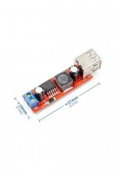 LM2596 Dual USB Power Modül Voltaj Düşürücü Mp3 Mobil Güç Kaynağı - 7