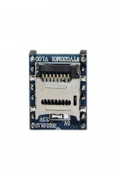 WTV020 Mini Mp3 Wav Player Modülü  Micro Sd 1G TF Kart Ses Müzik Çalma Kartı16 Bit PWM DAC 3W - 6