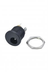 5.5x 2.1mm Plastik DC Güç Soketi Panel Montaj Power Jack Adaptör - 3