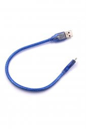 30cm Micro Usb Kablo Mavi 480 Mbps USB 2.0 Hot Swap - 2