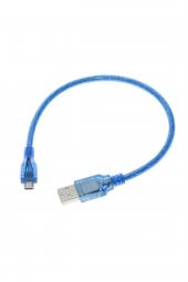 30cm Micro Usb Kablo Mavi 480 Mbps USB 2.0 Hot Swap - 5